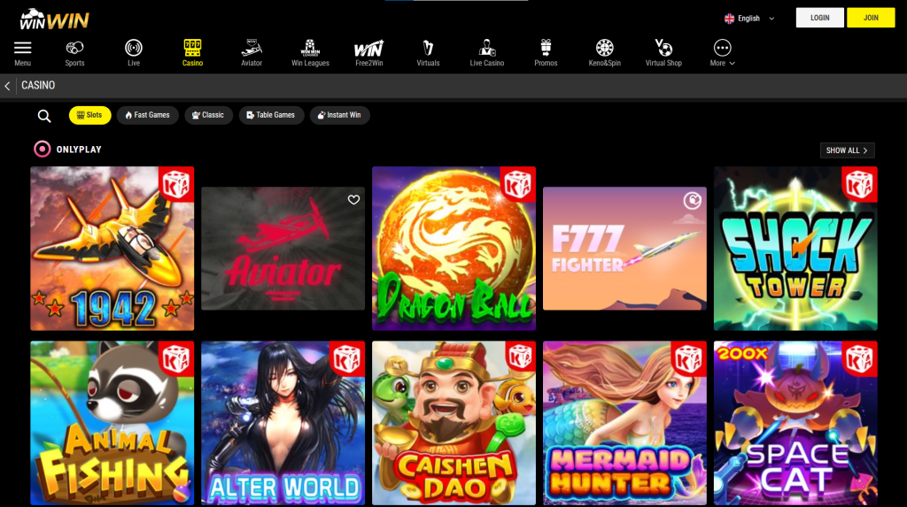 Ilaalcha waliigalaa taphoota slot BetWinWins keessatti