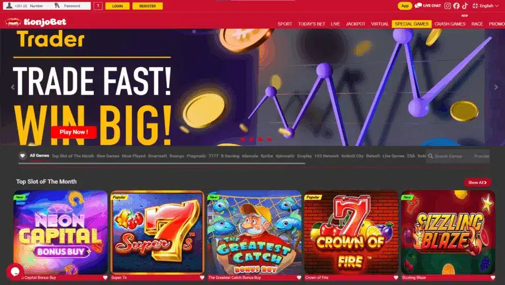 Ilaalcha waliigalaa taphoota slot Konjo Bet Ethiopia keessatti