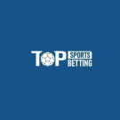 Top Sports Betting logo on a blue background, featuring a white soccer-ball graphic and bold lettering